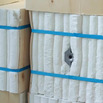 High Temperature Resistant Ceramic Fiber Module Aluminum Silicate Fireproof Folding Block Industrial Kiln Refractory Insulation Cotton Block Insulation Cotton